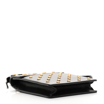 Versace Calfskin Studded Medusa Crossbody Black 4 of 7