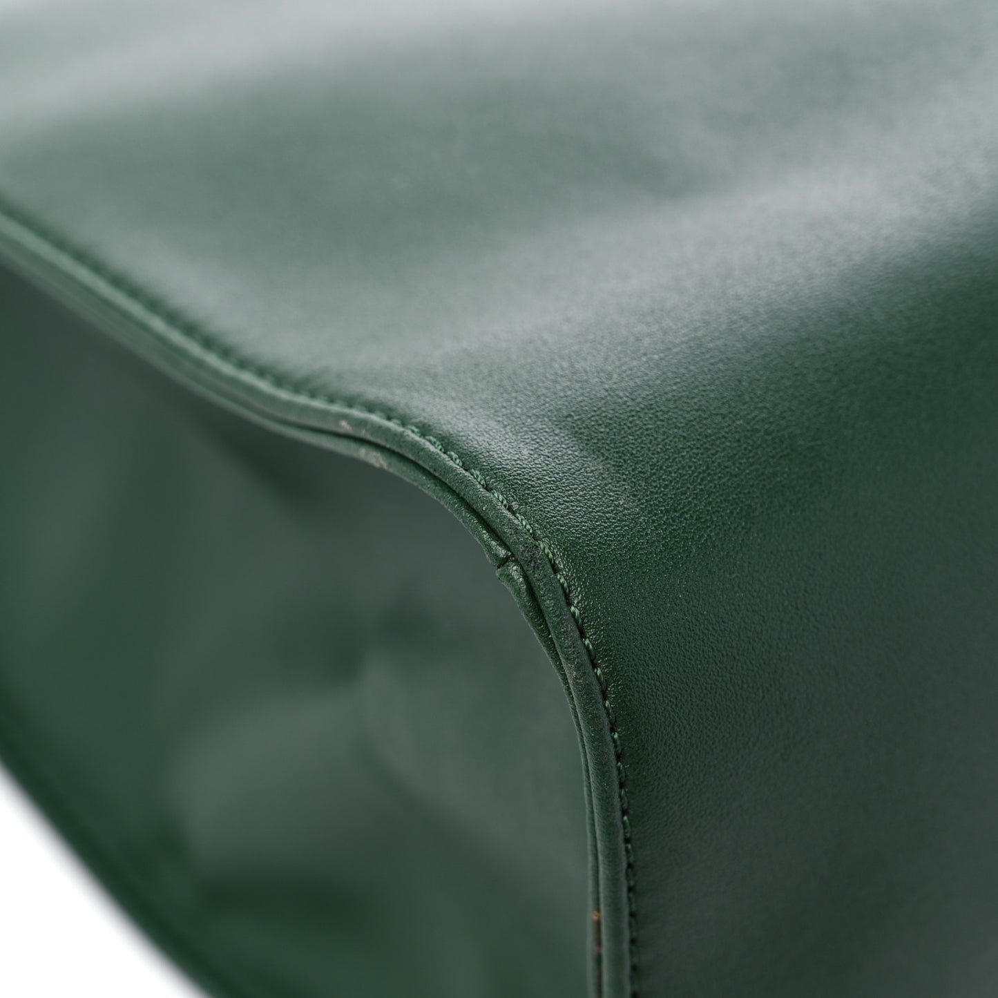 Vegan Leather Medium Shopping Bag Dark Olive