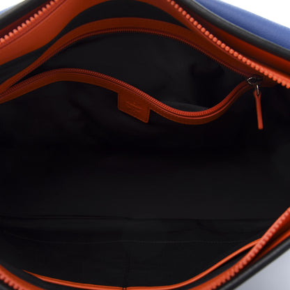 MCM Visetos Reflective Nylon Large Resnick Crossbody Bag Estate Blue 5 of 10