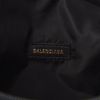 Balenciaga Sport Nylon Logo Embroidered Wheel Belt Bag Black White 6 of 9