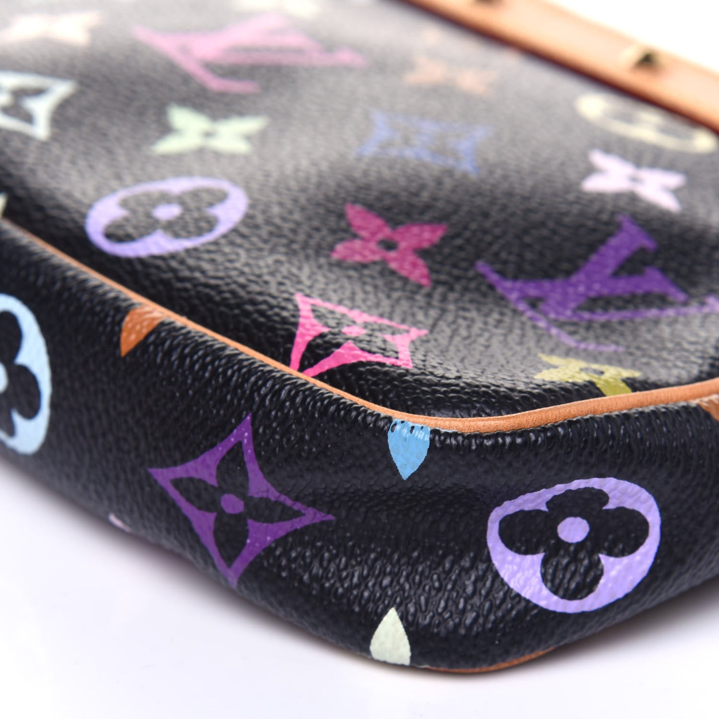 Monogram Multicolor Pochette Accessories Black