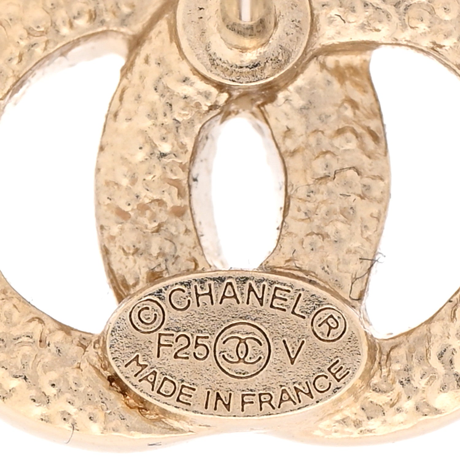 Chanel Crystal CC Earrings Gold 4 of 5