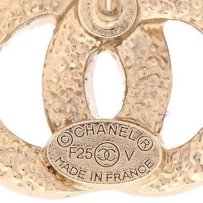 Chanel Crystal CC Earrings Gold 4 of 5