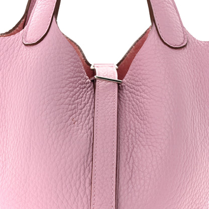 Hermes Taurillon Clemence Picotin Lock 18 PM Mauve Sylvestre 8 of 14