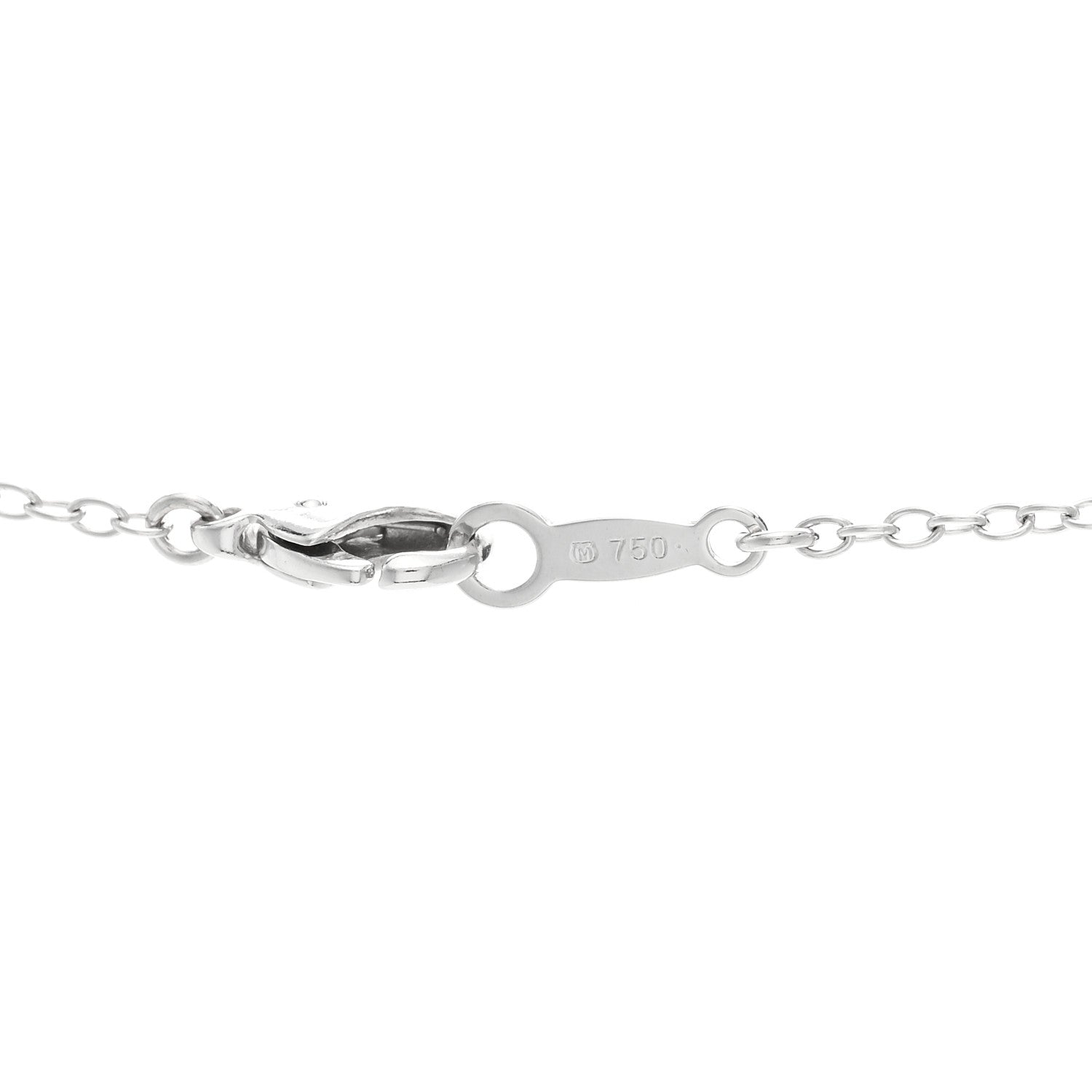 Mikimoto 18K White Gold Akoya Cultured Pearl 6.5mm Station Necklace 5 of 6