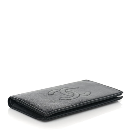 Chanel Caviar Timeless CC Yen Wallet Black 4 of 11