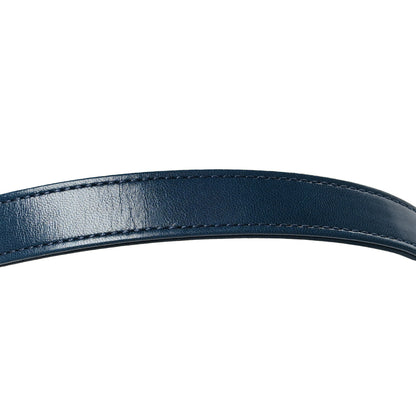 Chanel Shiny Lambskin Quilted Small Chevron Miroir Dark Blue 11 of 12