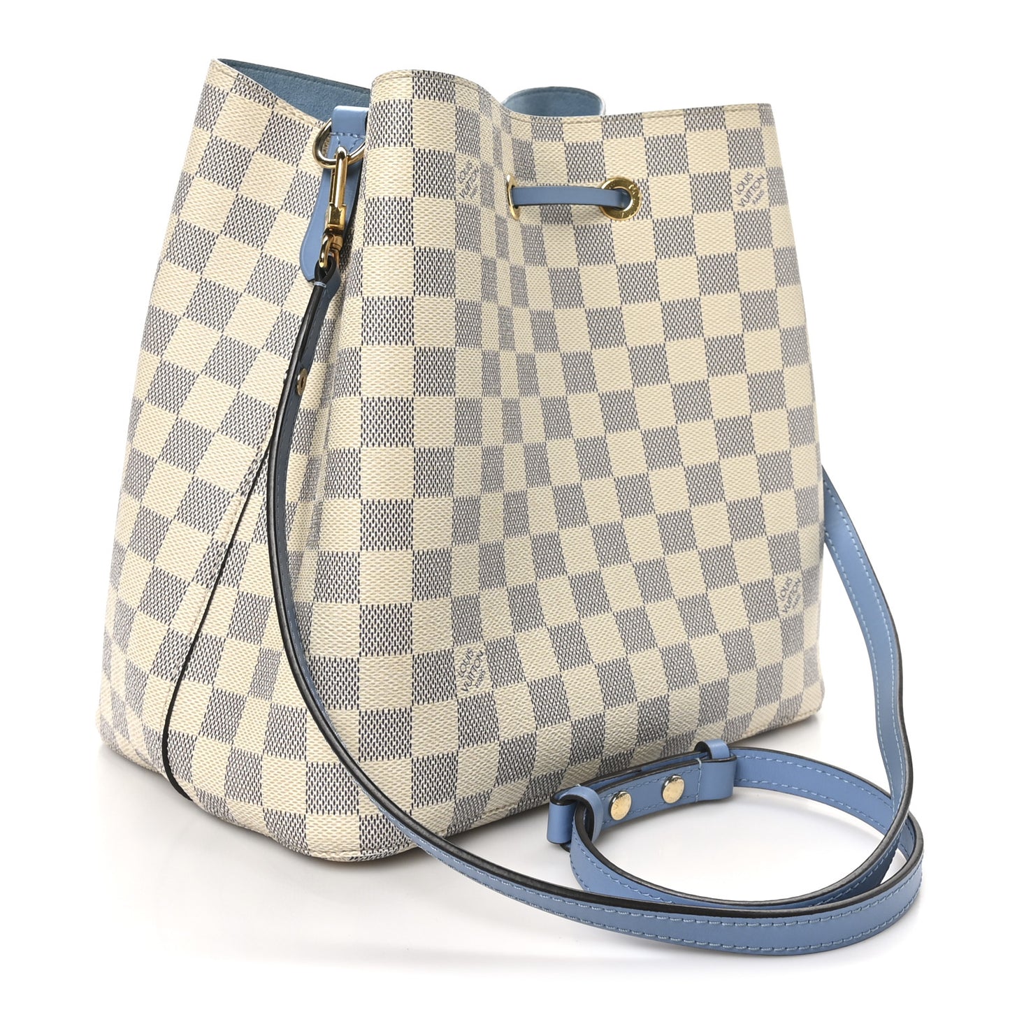 Damier Azur Neonoe MM Bleuet