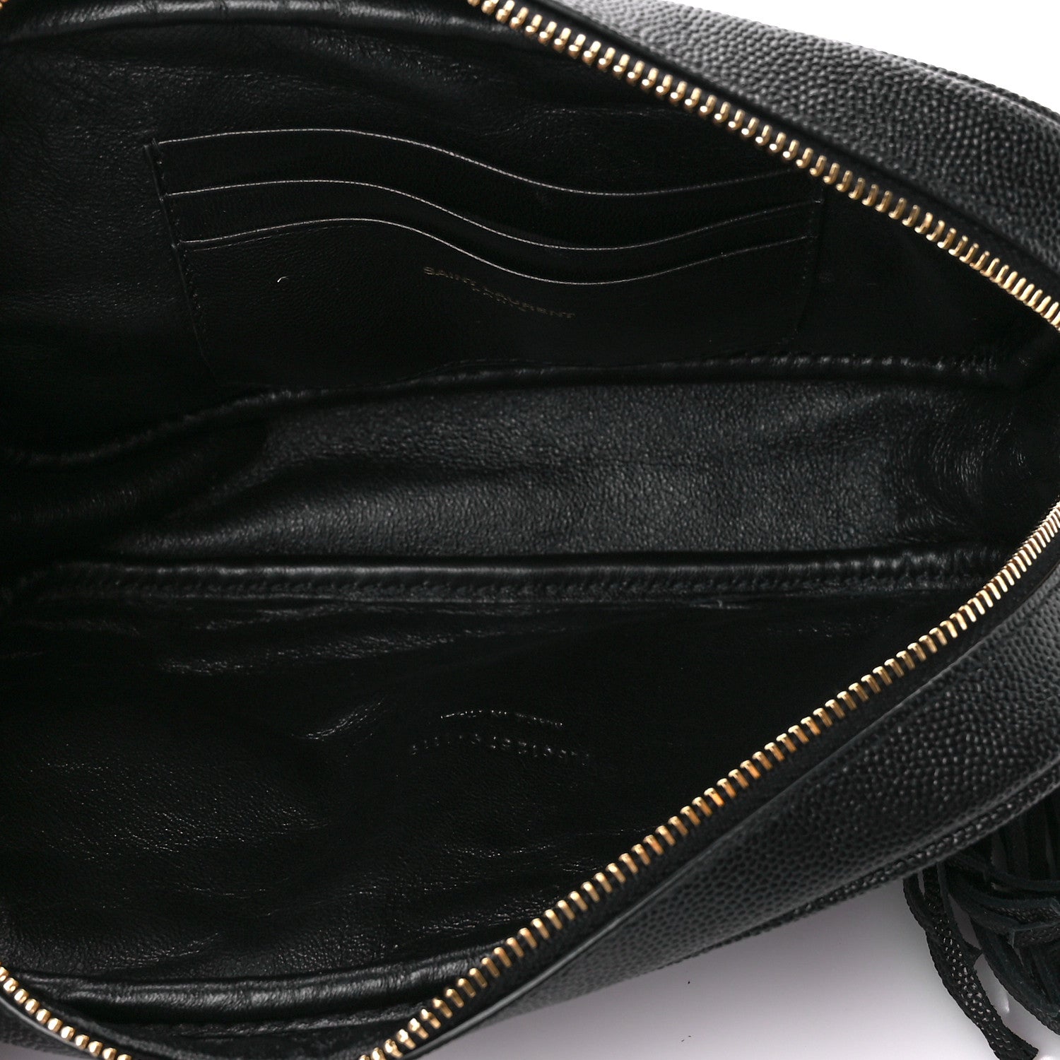 Saint Laurent Grain De Poudre Matelasse Monogram Mini Lou Camera Bag Black 5 of 11