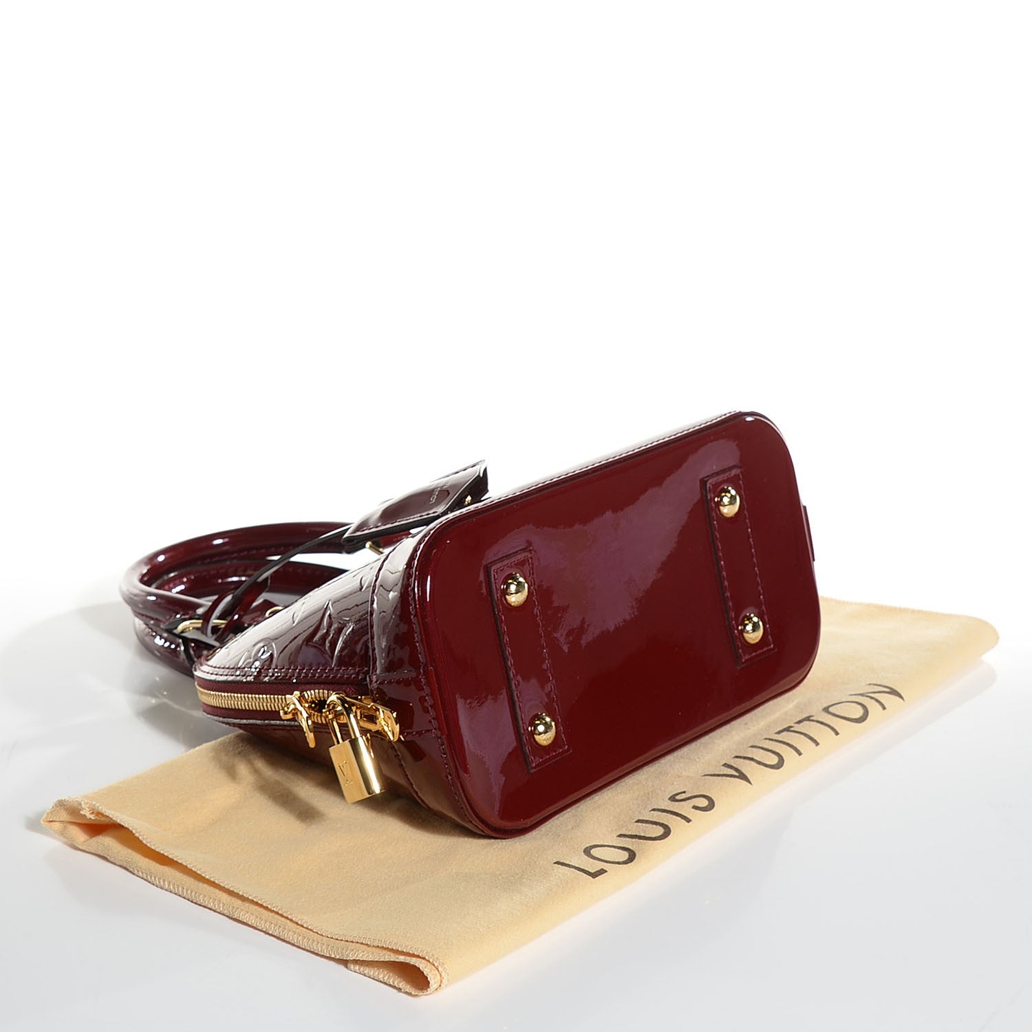 Louis Vuitton Vernis Alma BB Griotte 4 of 7