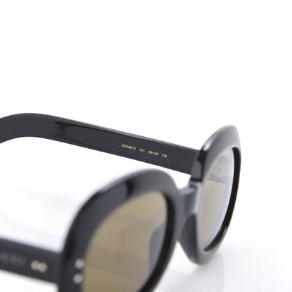 Gucci Acetate Round Sunglasses GG0497S Black 5 of 7