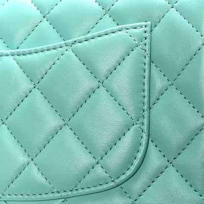 Chanel Lambskin Quilted Mini Rectangular Flap Turquoise 12 of 13