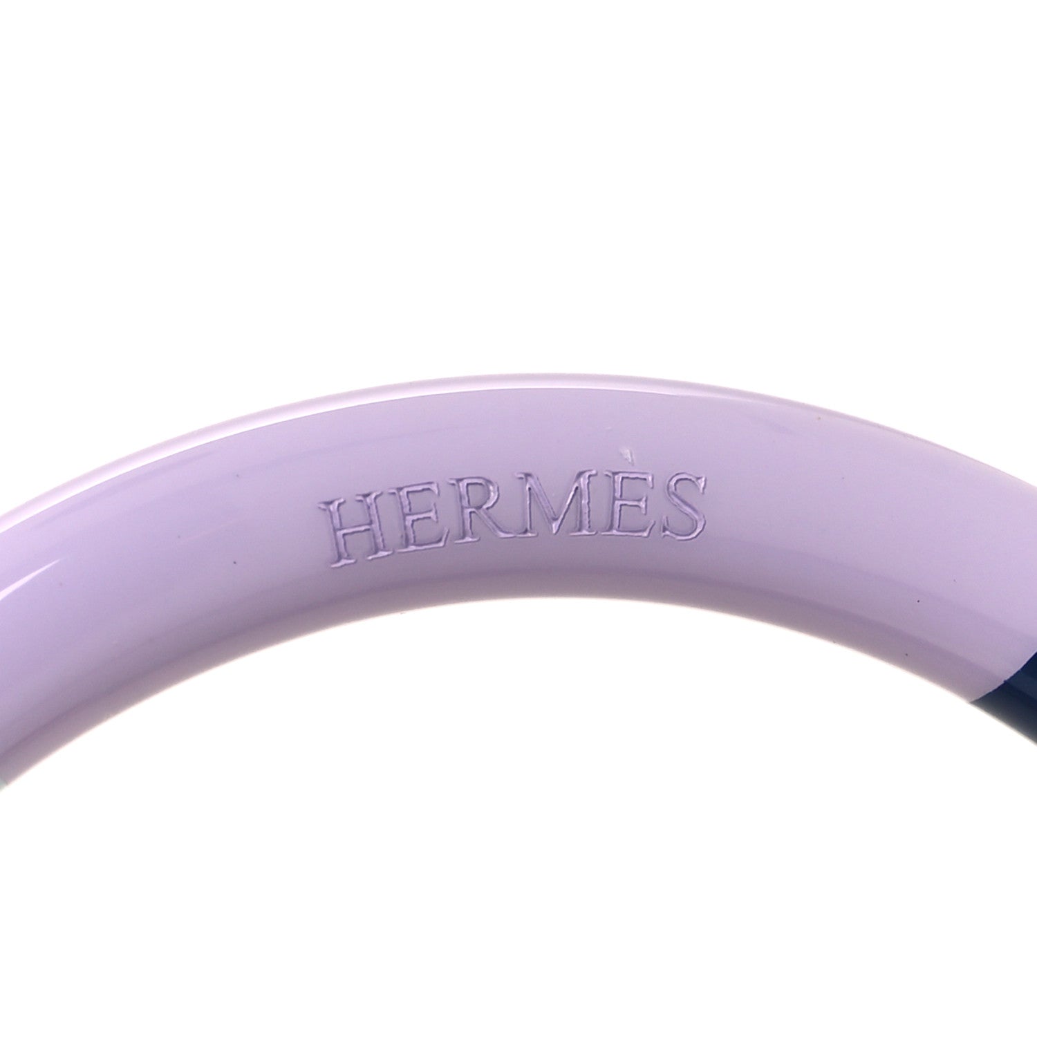 Hermes Lacquered Wood H Equipe PM Bangle Bracelet T1 4 of 5