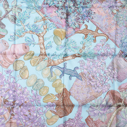 Hermes Silk Jardin Secret Scarf 90 1 of 4