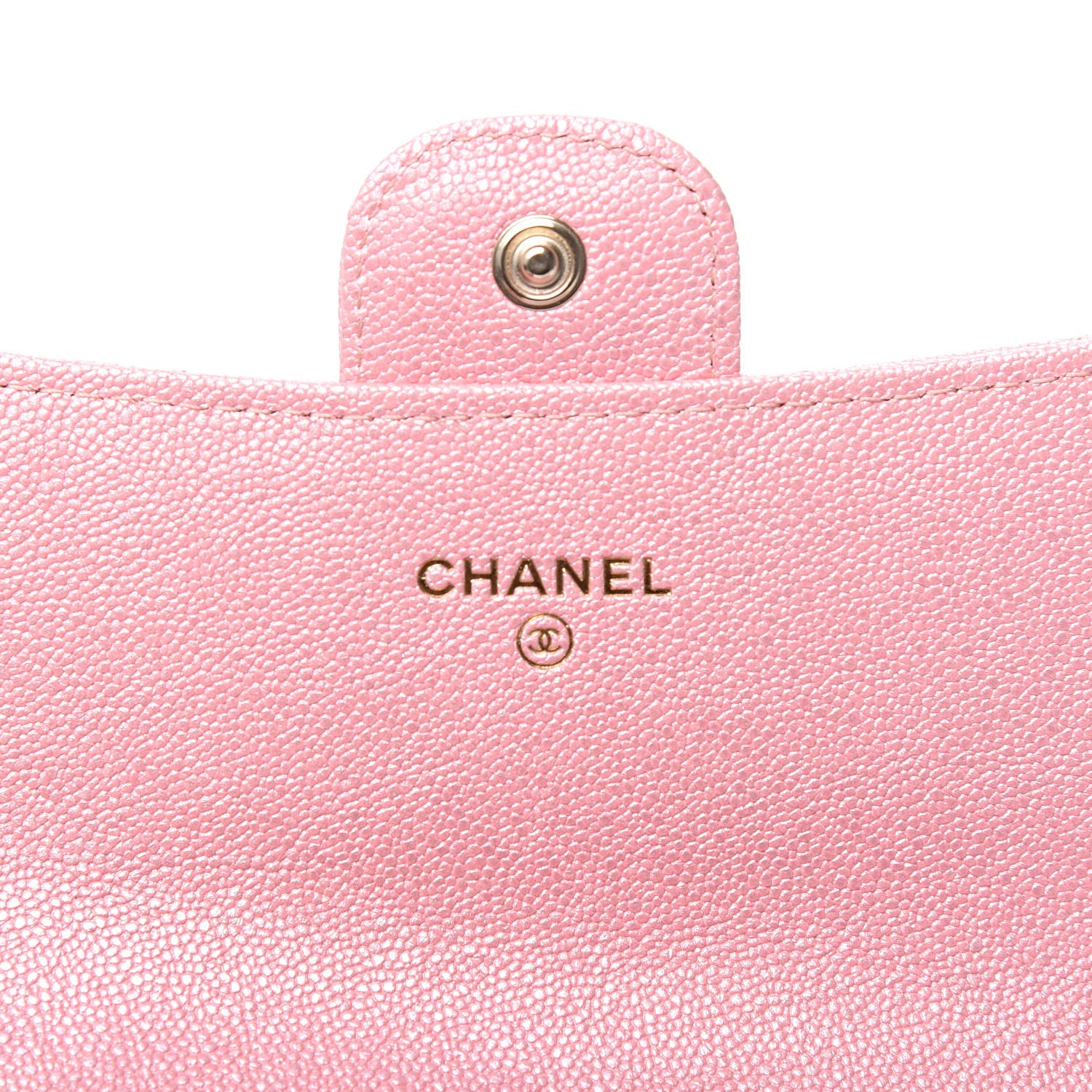 Chanel Iridescent Caviar Quilted Medium Flap Wallet Rose Pink 7 of 10