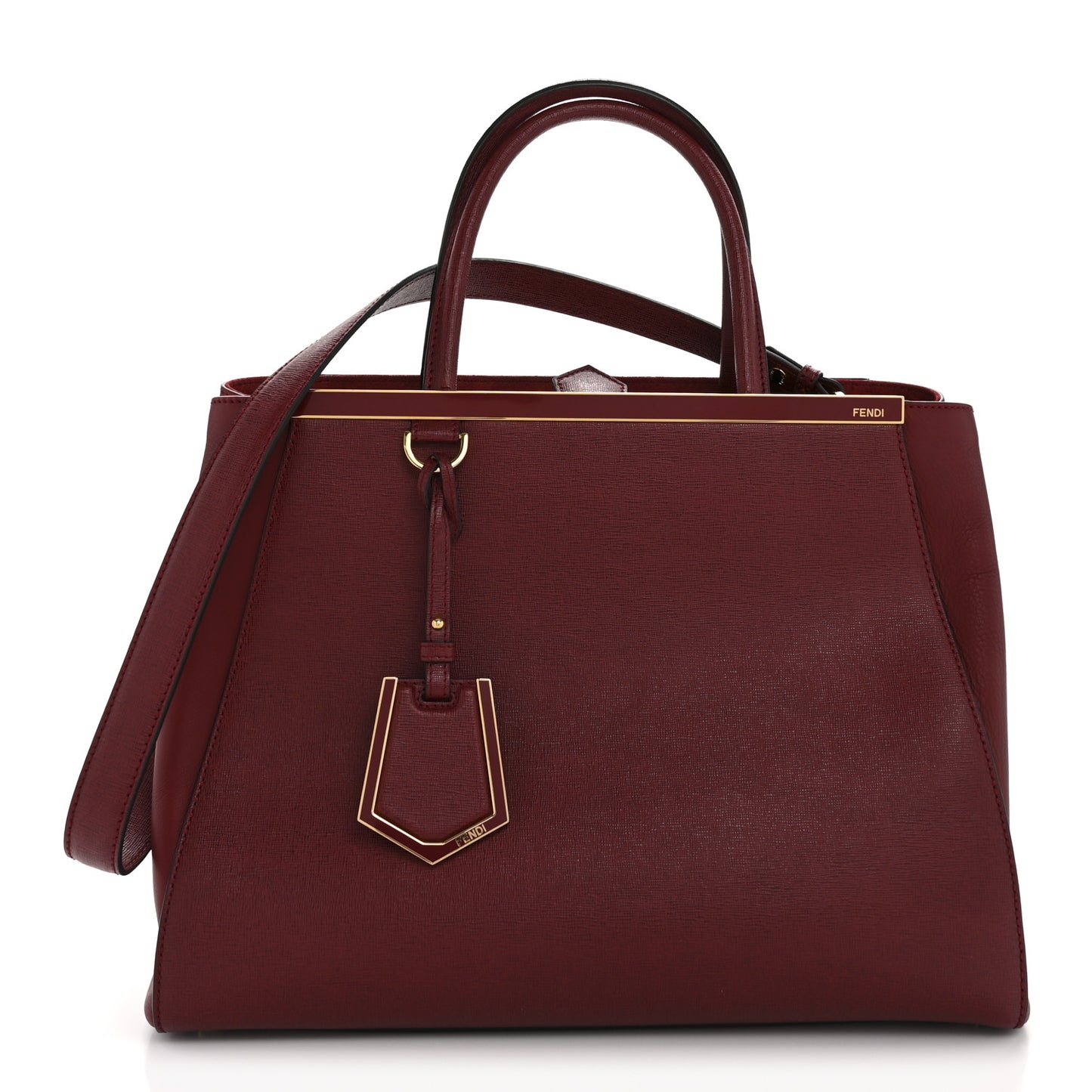 Vitello Elite Regular 2Jours Tote Rosso Scuro Ciliegia