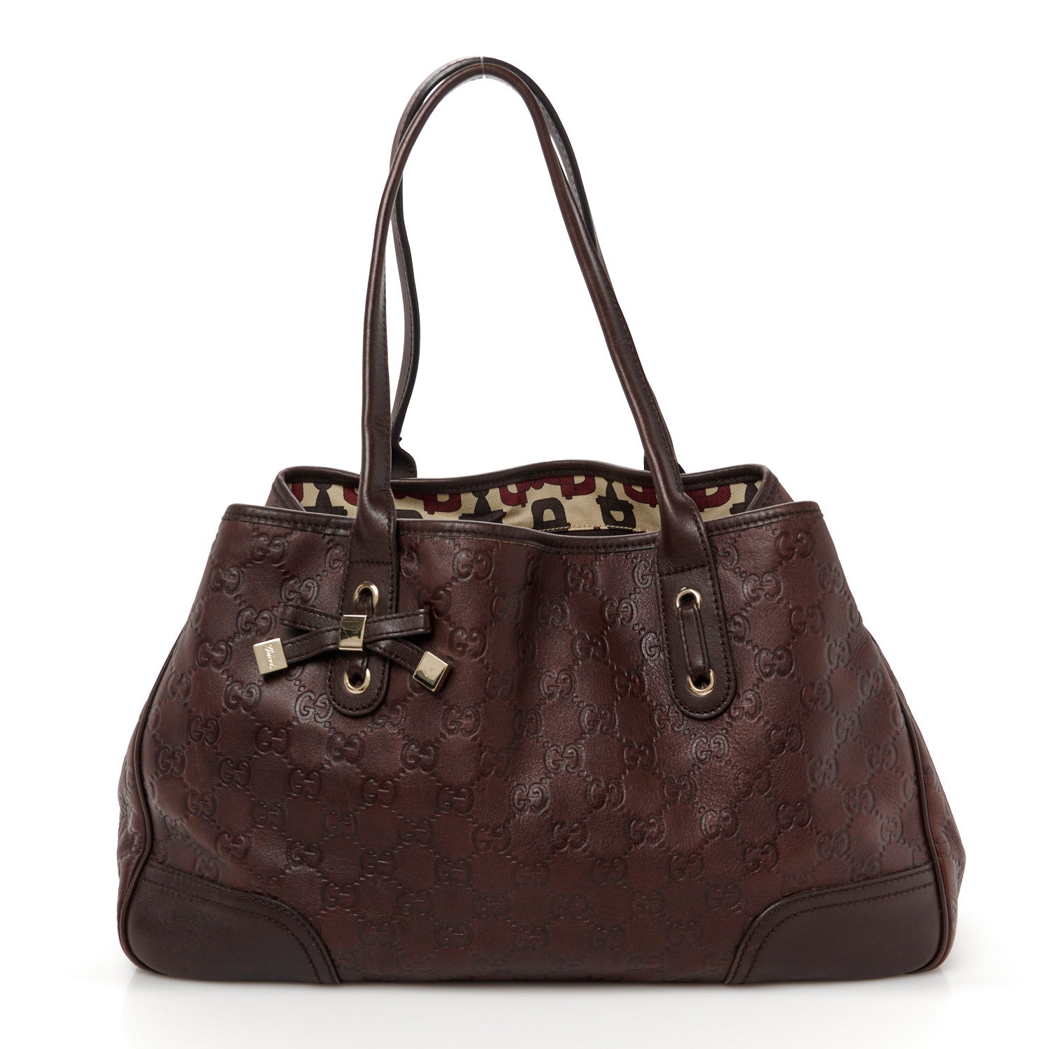 Gucci Guccissima Medium Princy Tote Dark Brown 1 of 11