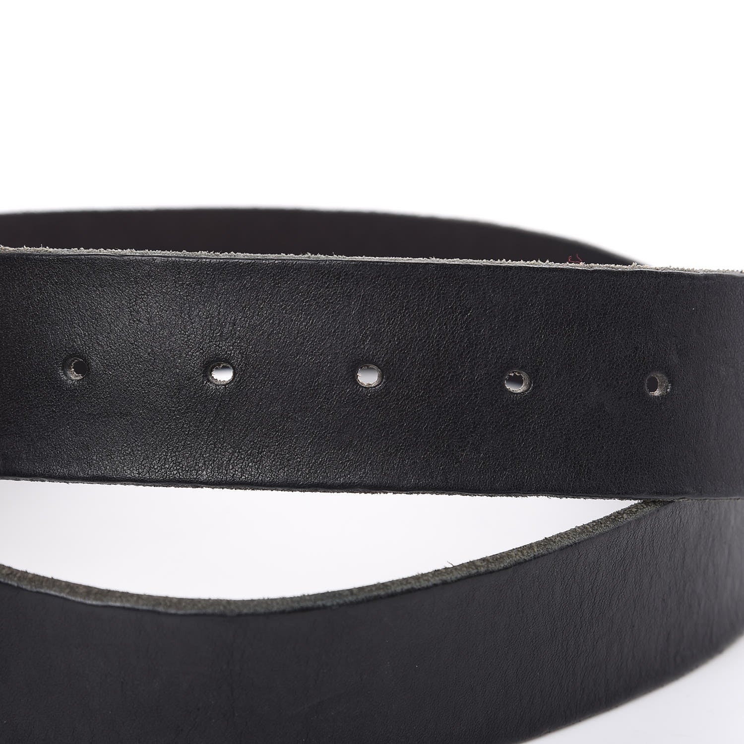 Gucci Faded Calfskin Double G 40mm Belt 80 32 Black 6 of 9