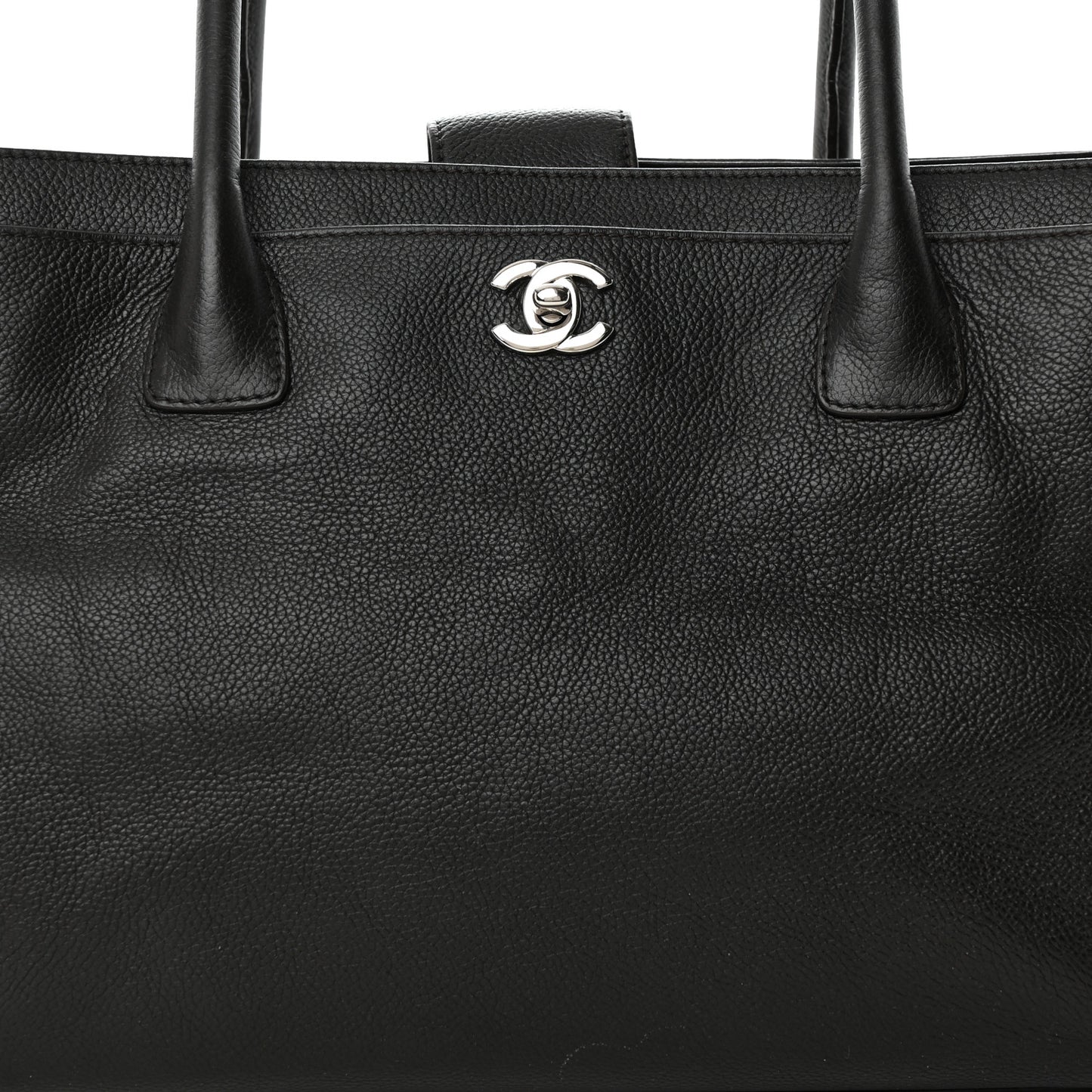 Calfskin Cerf Executive Shopper Tote Brown