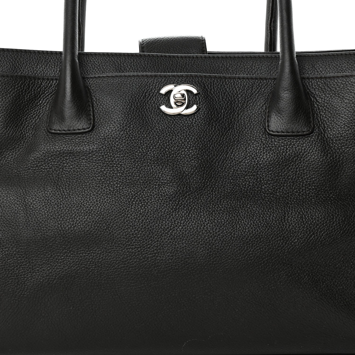Chanel Calfskin Cerf Executive Shopper Tote Brown 8 of 13