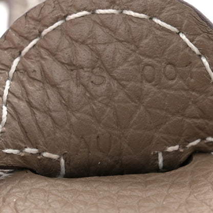 Hermes Taurillon Clemence Evelyne III PM Etoupe 7 of 10