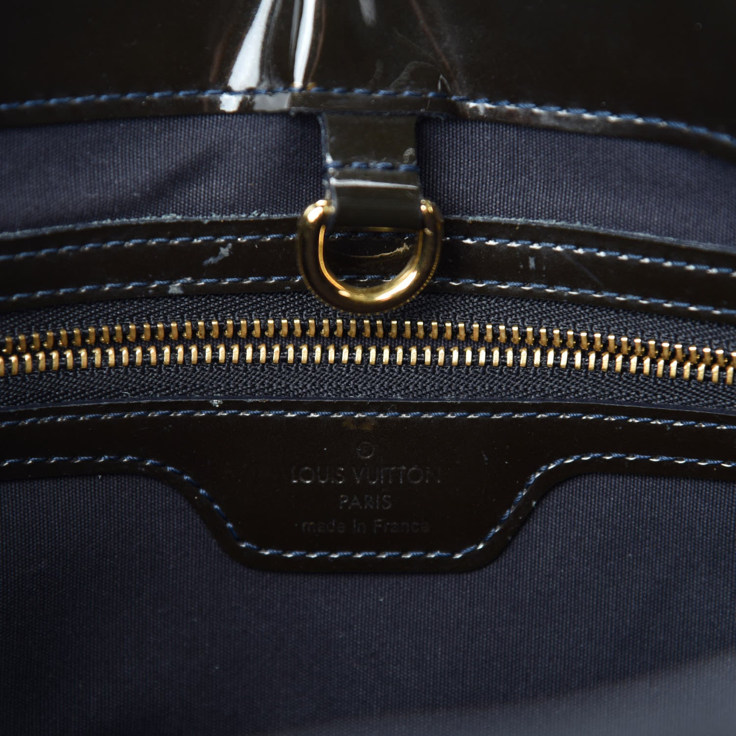 Louis Vuitton Vernis Wilshire PM Blue Infini 8 of 9