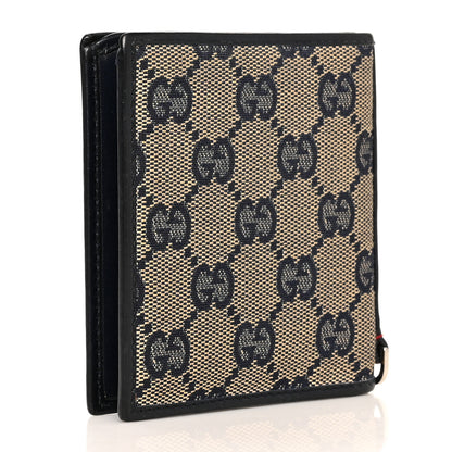 Gucci Monogram Bi-Fold Wallet Navy 3 of 8