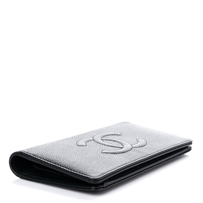 Chanel Caviar Timeless CC Yen Wallet Black 4 of 13