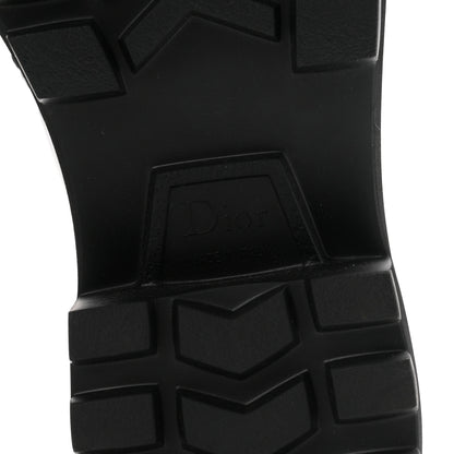 Christian Dior Brushed Calfskin Rubber Dior Code Cap Toe Lug Sole 35mm Loafers 39 Black 7 of 9