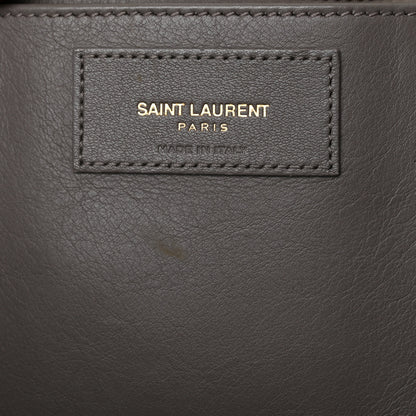 Saint Laurent Calfskin Small Monogram Cabas Fog 6 of 12