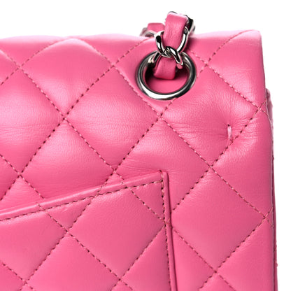 Chanel Lambskin Quilted Small Double Flap Pink 12 of 15