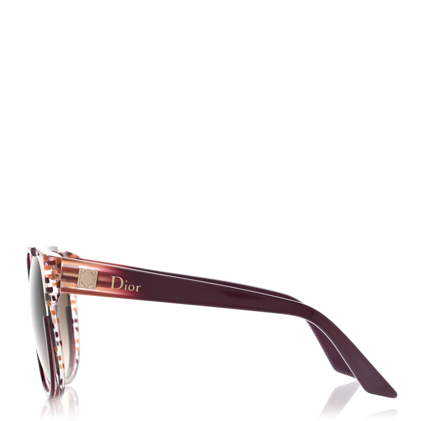 Acetate Diorline Sunglasses Burgundy