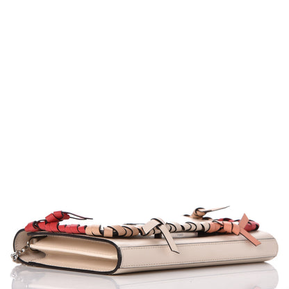 Fendi Vitello Liberty F is Fendi Whipstitch Bow Wallet On Chain Camelia Multicolor 4 of 8