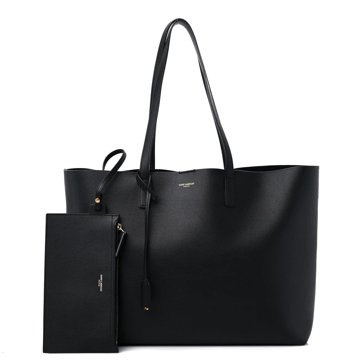 Saint Laurent Calfskin Large Shopping Tote Black 1 of 11