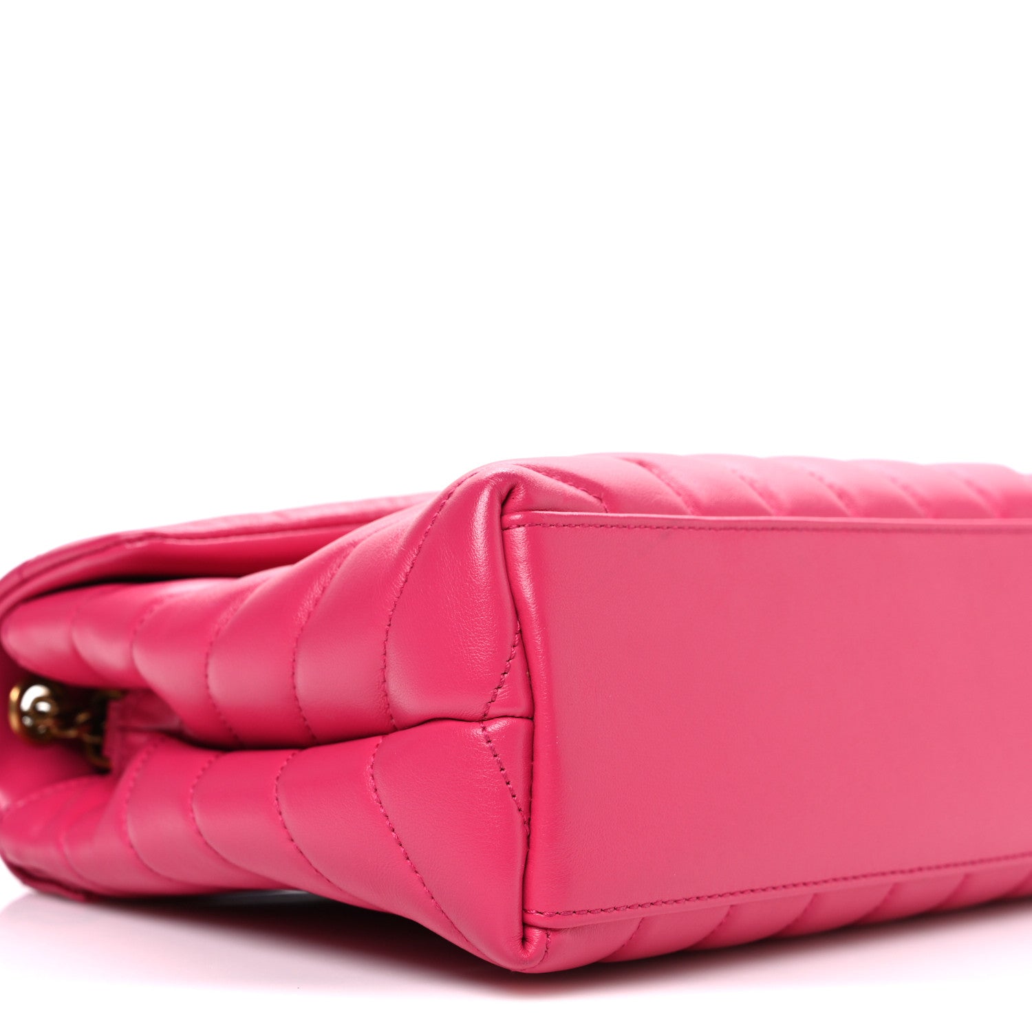 Saint Laurent Calfskin Y Quilted Monogram Small Loulou Chain Satchel Fresh Fuchsia 9 of 11