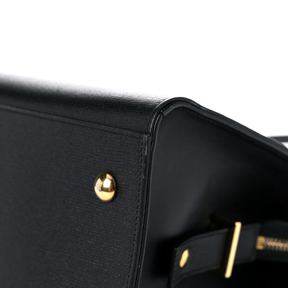 Saint Laurent Textured Calfskin Small Classic Y Cabas Black 11 of 12