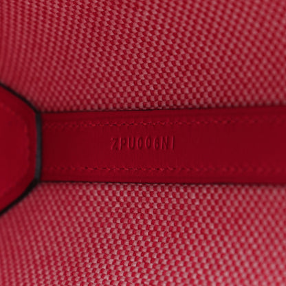 Hermes Swift Toile H Cabas H En Biais 27 Ecru Framboise 7 of 9