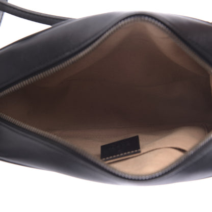 Gucci Calfskin Matelasse Small GG Marmont Chain Shoulder Bag Black 5 of 10