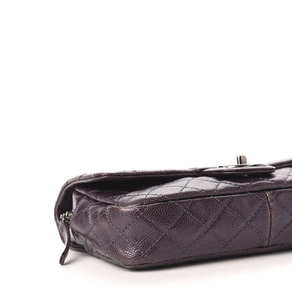 Chanel Iridescent Caviar Quilted Small Chic Flap Dark Purple 8 of 11