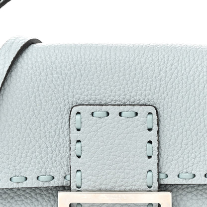 Fendi Cuoio Roma Sellerissima Nappa Sintetica Tape Stitch Mini Baguette Anice 8 of 11