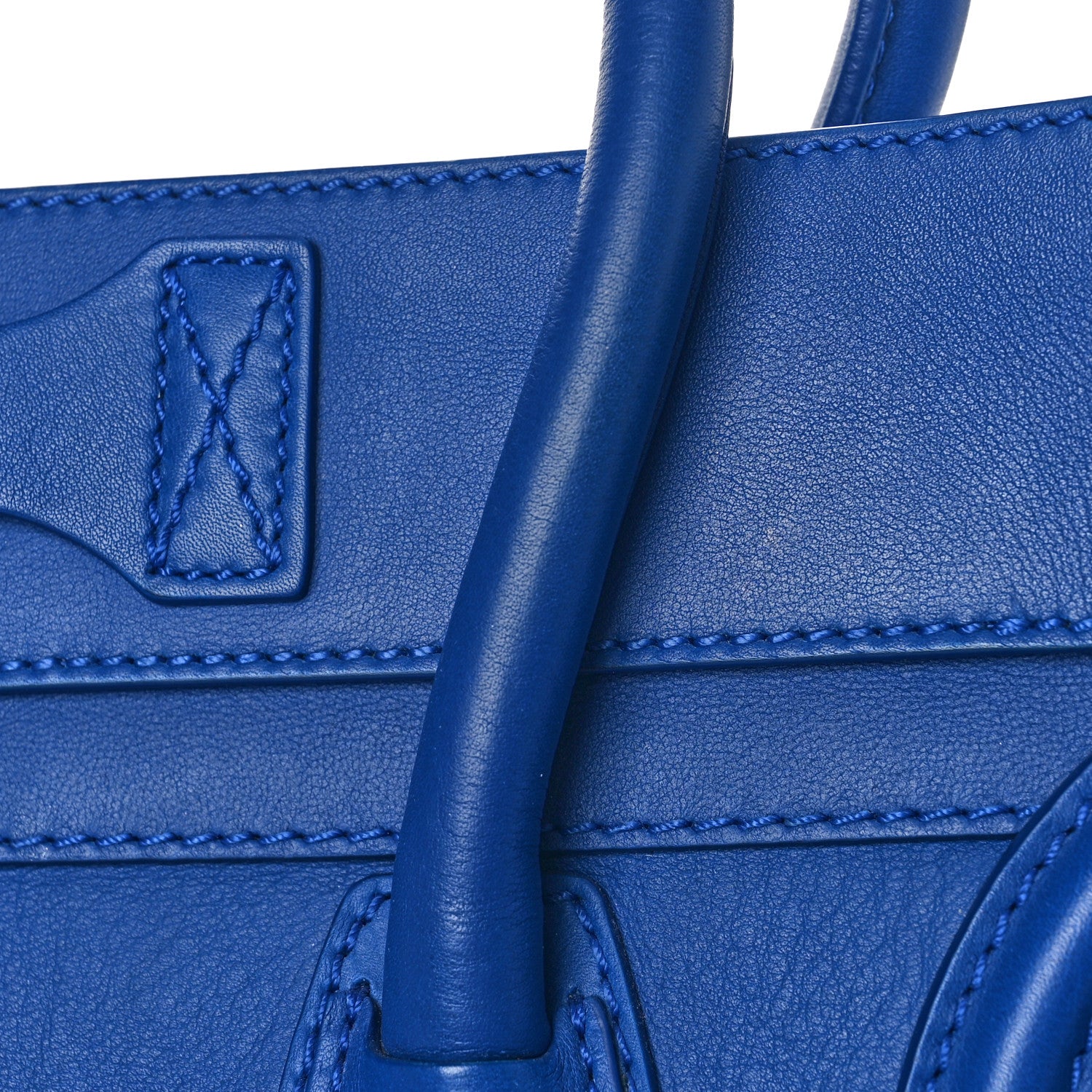 Celine Smooth Calfskin Mini Luggage Royal Blue 12 of 12