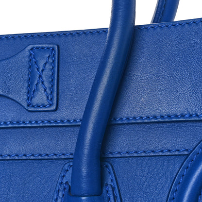 Celine Smooth Calfskin Mini Luggage Royal Blue 12 of 12
