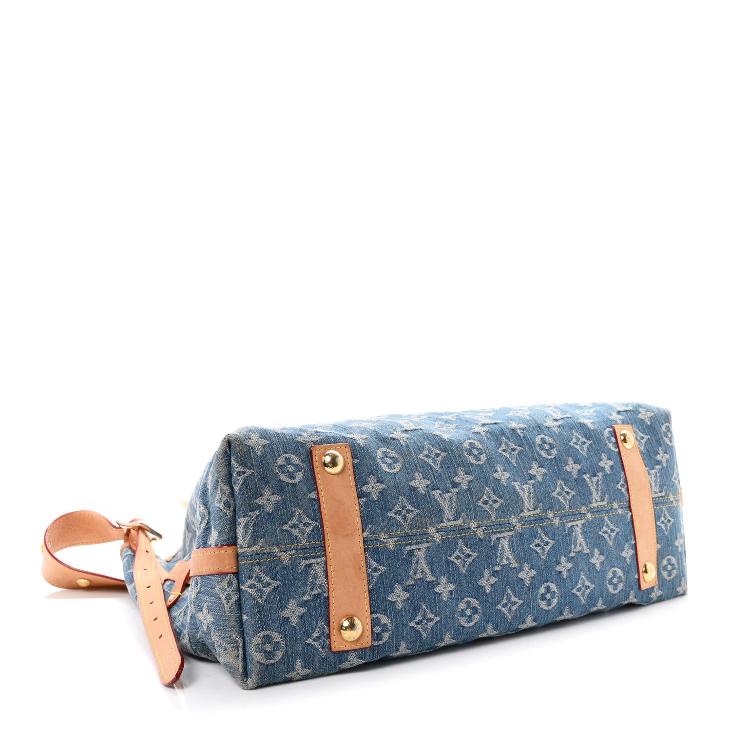 Louis Vuitton Monogram Denim CarryAll MM Blue 5 of 10