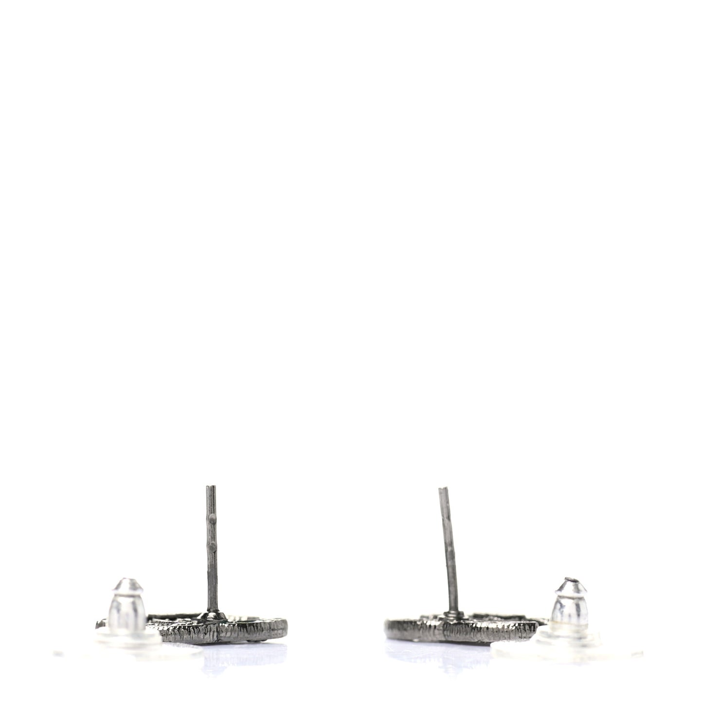 CC Chain Earrings Dark Silver