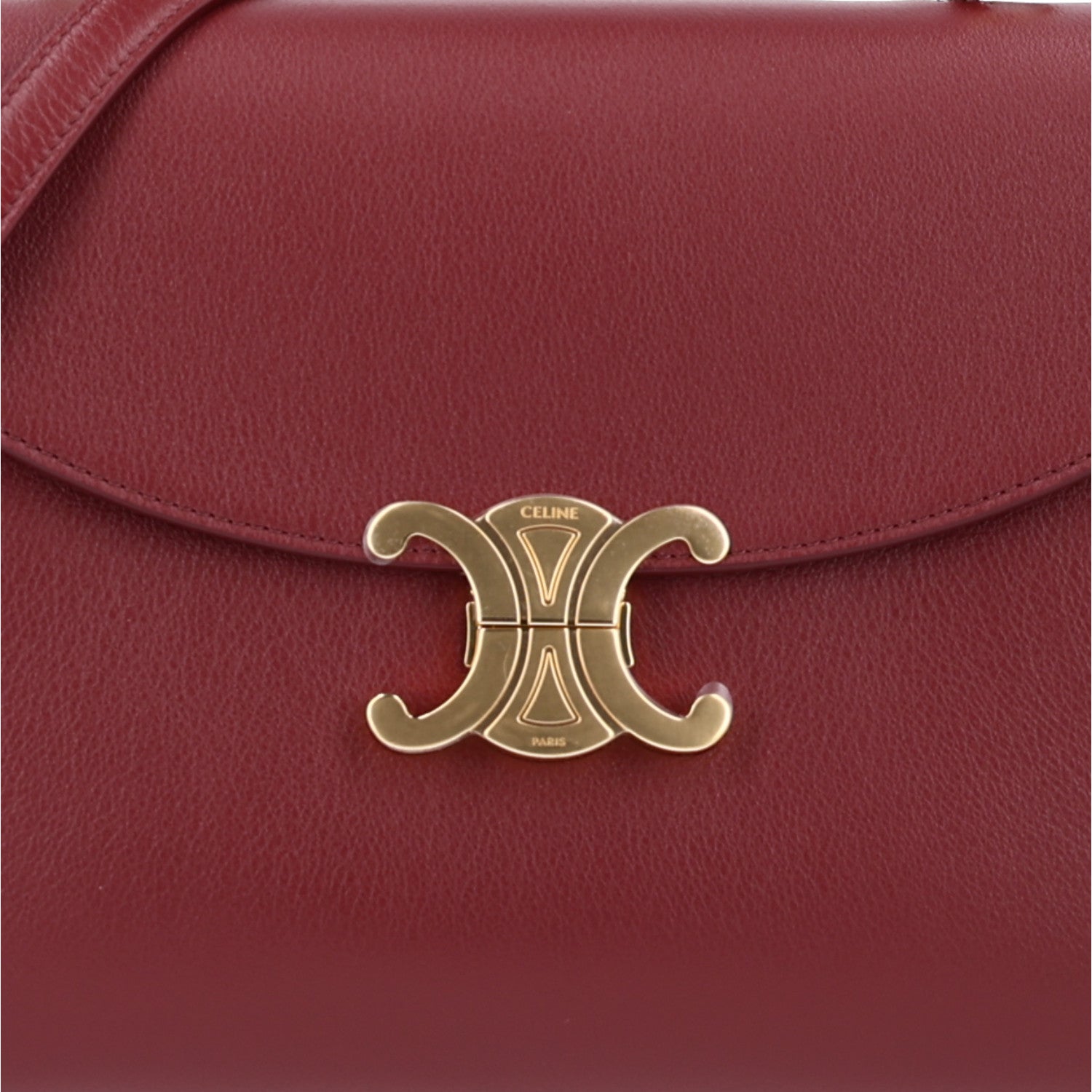 Celine Supple Grained Calfskin Medium Nino Light Burgundy 8 of 10