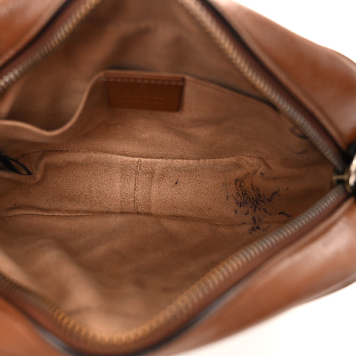 Gucci Glazed Calfskin Matelasse Diagonal Mini GG Marmont Chain Shoulder Bag Cuir 5 of 12