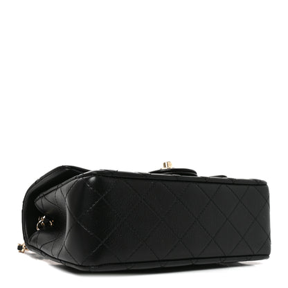 Chanel Lambskin Quilted Mini Rectangular CC Slide Flap Black 4 of 11