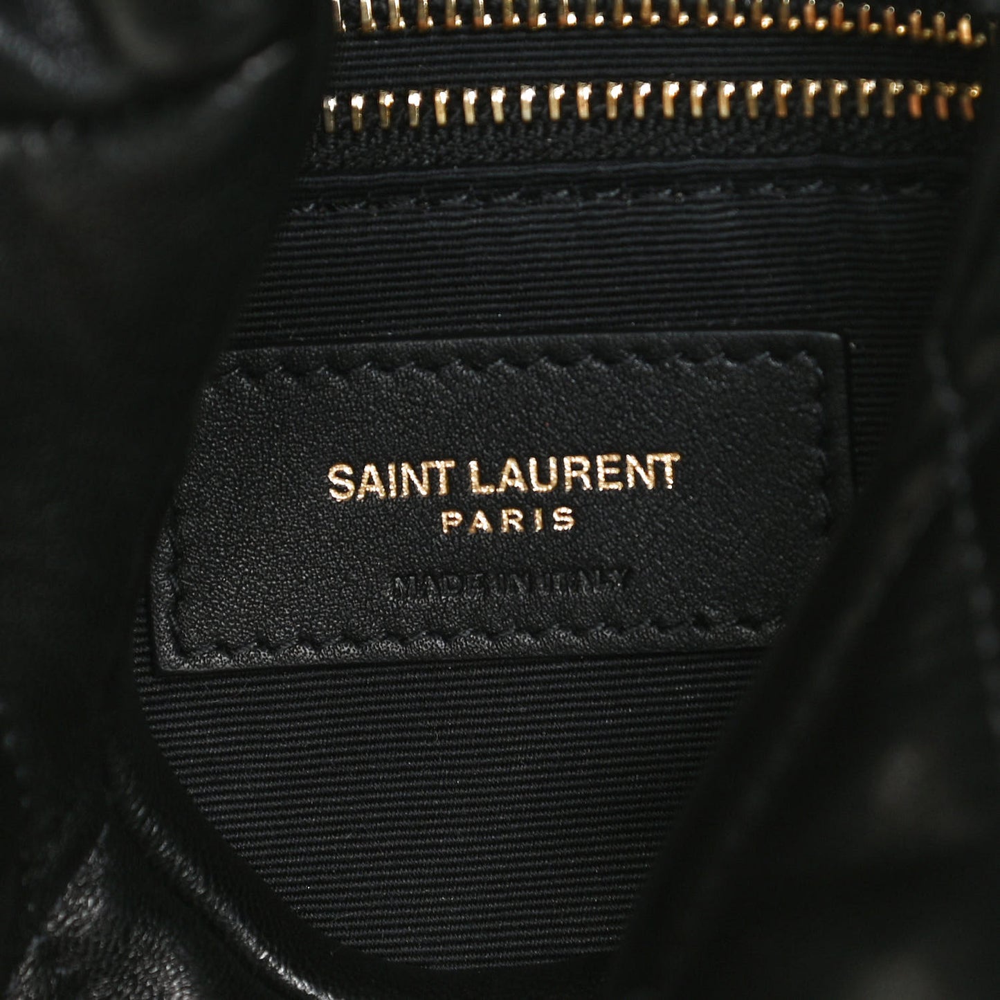 Lambskin Quilted Toy Loulou Puffer Monogram Chain Satchel Black