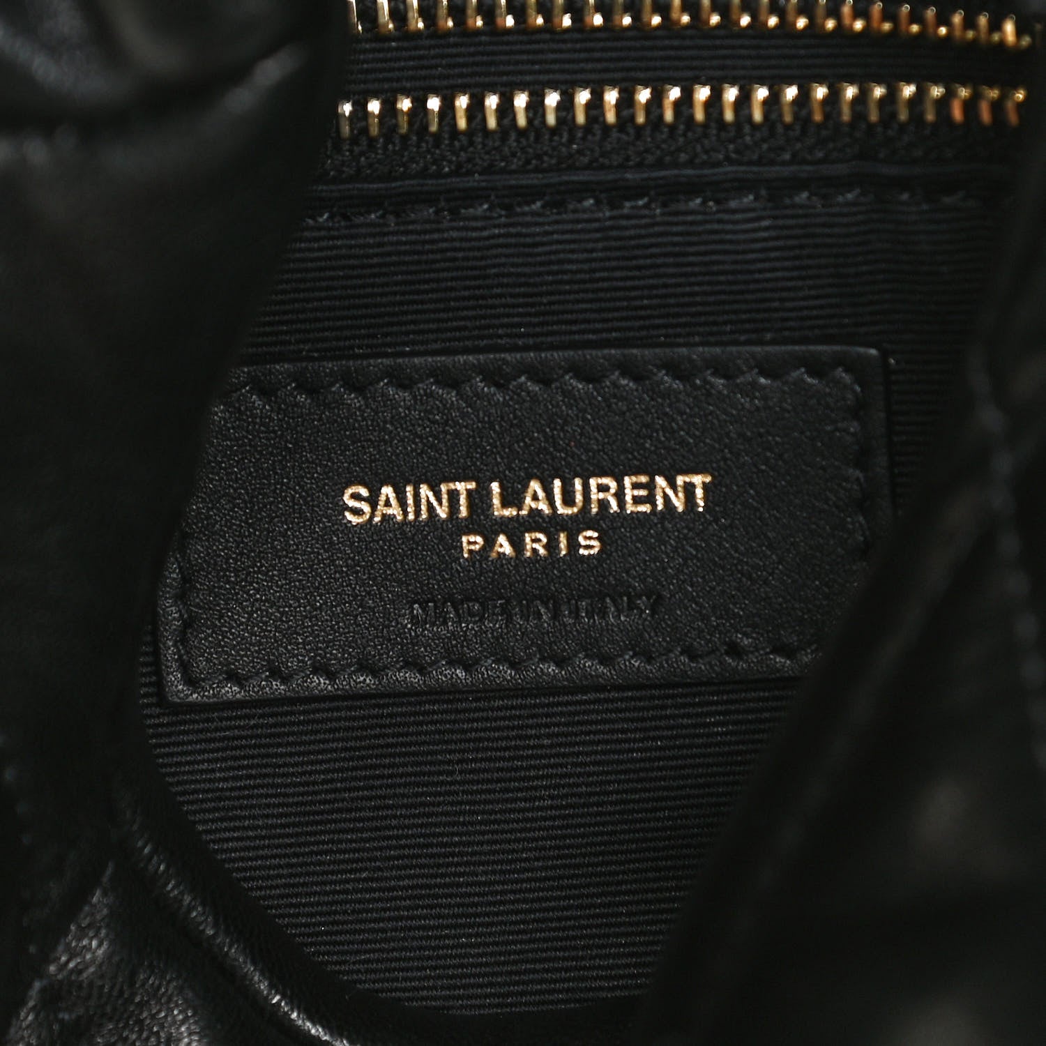 Saint Laurent Lambskin Quilted Toy Loulou Puffer Monogram Chain Satchel Black 6 of 13