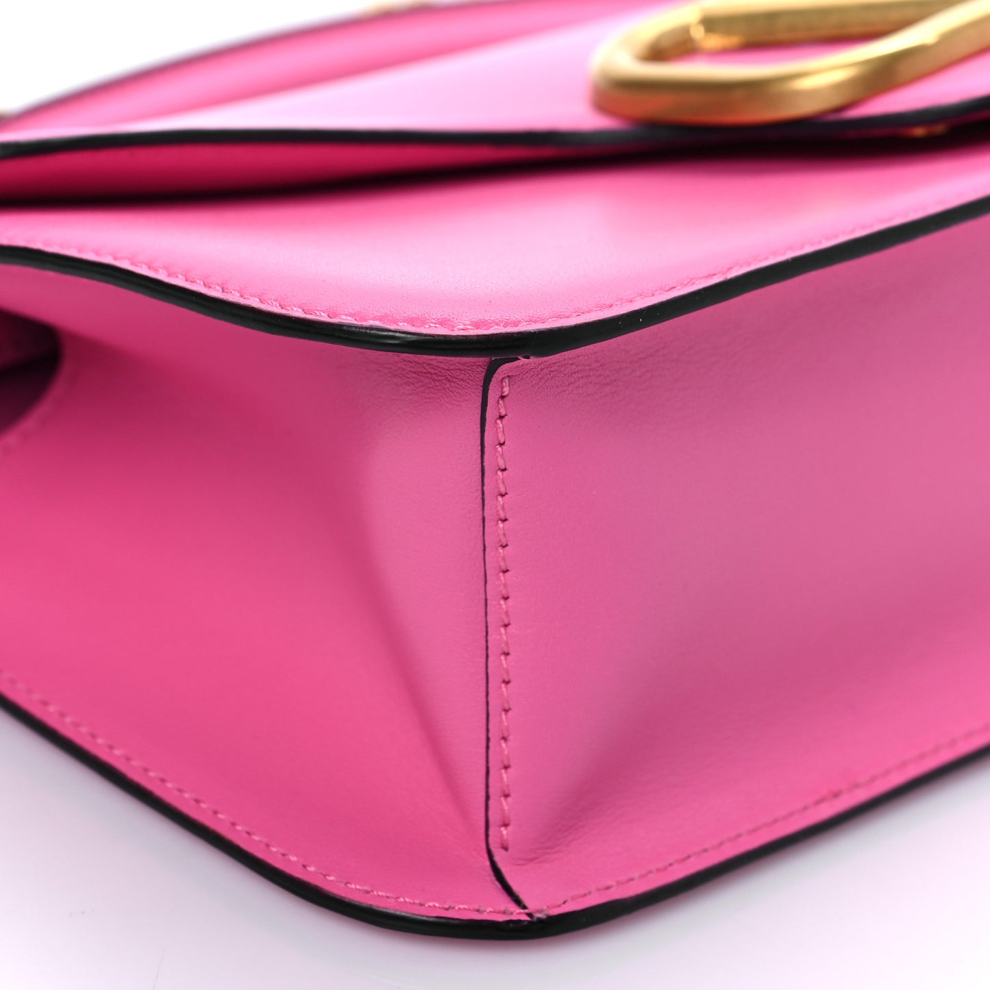 Calfskin Vlogo Loco Shoulder Bag Feminine Pink